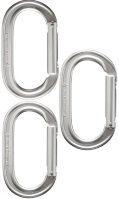 Black Diamond Oval Rock Climbing Carabiner Set