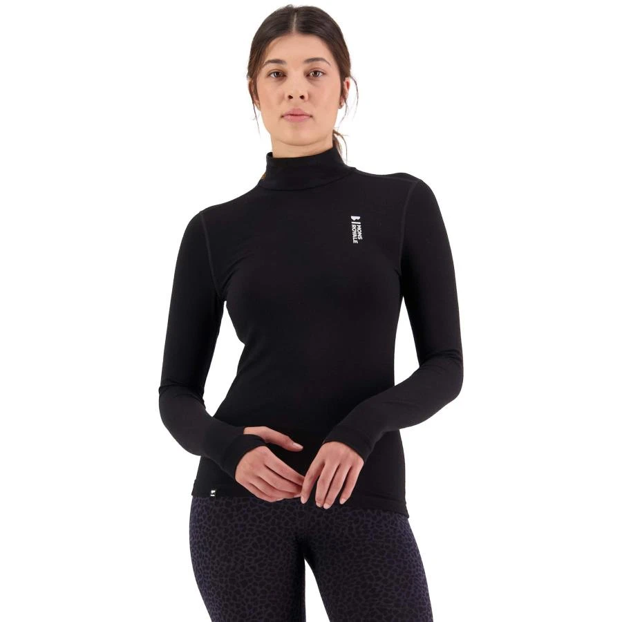 Mons Royale Cascade Merino Flex 200 Mock Neck LS Women's Top 10 Mons Royale Cascade Merino Flex 200 Mock Neck LS Women's Top - Image 8