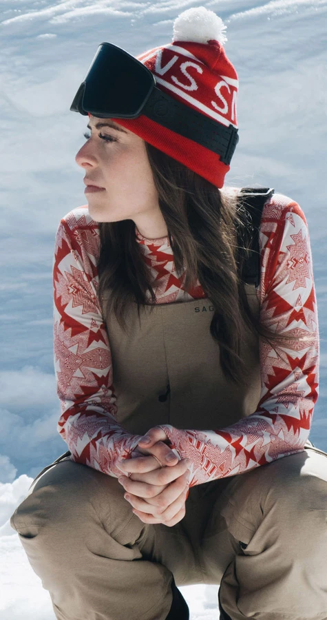 Mons Royale Cascade Merino Flex 200 Mock Neck LS Women's Top 6 Mons Royale Cascade Merino Flex 200 Mock Neck LS Women's Top - Image 4