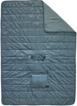 Thermarest Honcho Poncho Hooded Thermal Camping Blanket -Outdoor Essentials Shop 11417 thermarest honchoponcho bluewoven open