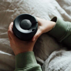 Thermal Insulated 340ml Reusable Tea/Coffee Cup -Outdoor Essentials Shop 12oz9