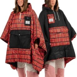 POLER Camp Poncho Reversible Camping Blanket With Hood -Outdoor Essentials Shop 213ACU5601 HALB POLER Poncho Hal Black 5 2000xmain