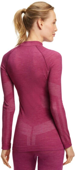 Falke Wool Tech Long Sleeve Women's Base Layer Top -Outdoor Essentials Shop 33225 8692 rearview