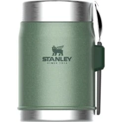 Stanley Legendary Food Jar + Spork Vacuum Insulated Container -Outdoor Essentials Shop 4aef7a8b 0736 4ebb 8ca4 39e552fa0a61 BEFORD CLASSICVACUUMFOODJAR 14OZ HGREEN ORTHOcopy 1