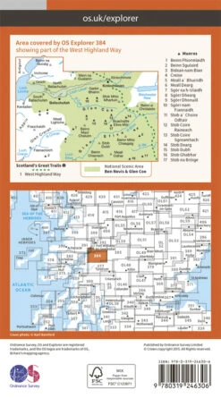 Explorer Area Map -Outdoor Essentials Shop 9780319246306 Back 2015 09 1