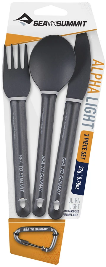 Sea To Summit AlphaLight Cutlery Set Ultralight Camping Utensils 4 Sea To Summit AlphaLight Cutlery Set Ultralight Camping Utensils - Image 2