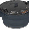 Sea To Summit X-Pot Folding Camping Cookware -Outdoor Essentials Shop AXPOT2.8CH X Pot 2.8Litre Charcoal 01