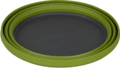 Sea To Summit X-Set 3 Folding Tableware Set -Outdoor Essentials Shop AXSET3OL X Set 3Piece X Bowl Olive 05