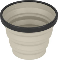 Sea To Summit X-Set 3 Folding Tableware Set -Outdoor Essentials Shop AXSET3OL X Set 3Piece X Mug Sand 06