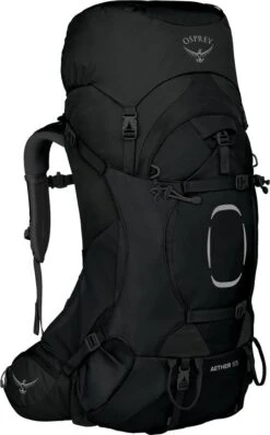Osprey Aether Trekking Backpack -Outdoor Essentials Shop Aether 55 S21 Side Blackcopy