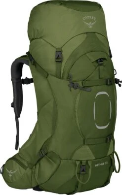 Osprey Aether Trekking Backpack -Outdoor Essentials Shop Aether 55 S21 Side Garlic Mustard Greencopy