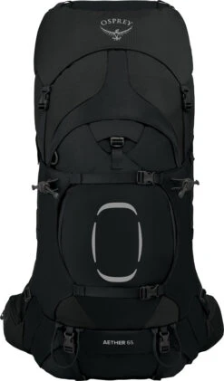 Osprey Aether Trekking Backpack -Outdoor Essentials Shop Aether 65 S21 Front Blackcopy