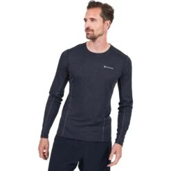 Montane Dart Technical Long Sleeve Base Layer Top -Outdoor Essentials Shop Black1a