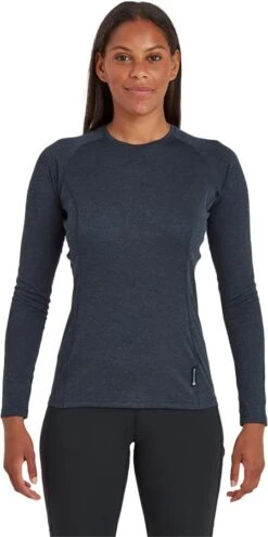 Montane Dart Women's Technical Base Layer Top -Outdoor Essentials Shop FDRLSECL FEM DART LONG SLEEVE T SHIRT ECLIPSE BLUE 1 ec55ca15 35d7 4886 877d 6381202f2384 800x 1