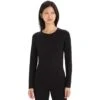 Icebreaker 260 Tech Crew Thermal Long Sleeve Top -Outdoor Essentials Shop FW22 Women 260 Tech LS Crewe 104387001 1copy