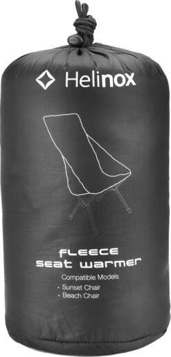 Helinox Fleece Seat Warmer Sunset/Beach Chair Cover -Outdoor Essentials Shop FleeceSeatWarmerForSunset Black 5 2000px