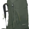 Osprey Kestrel 58 Adventure Trekking Pack -Outdoor Essentials Shop Kestrel58 S23 Side BonsaiGreen10004757copy