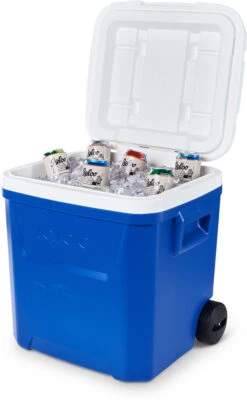 Igloo Laguna Roller 60 Wheeled Camping Cool Box -Outdoor Essentials Shop Laguna60rollerblue1