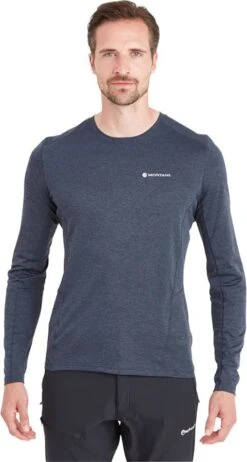 Montane Dart Technical Long Sleeve Base Layer Top -Outdoor Essentials Shop MDRLSECL DART LONG SLEEVE T SHIRT ECLIPSE BLUE 1 989ec70b 9624 4af3 851a 4773534d0111 800x