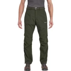 Montane Terra Pants Technical Softshell Trousers -Outdoor Essentials Shop MTPNROAK TERRA PANTS REG LEG OAK GREEN 1