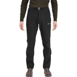 Montane Tenacity Technical Softshell Trousers -Outdoor Essentials Shop MTYPRBLA TENACITY PANTS REG LEG BLACK 1 1