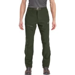 Montane Tenacity Technical Softshell Trousers -Outdoor Essentials Shop MTYPROAK TENACITY PANTS REG LEG OAK GREEN 1