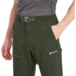 Montane Tenacity Technical Softshell Trousers -Outdoor Essentials Shop MTYPROAK TENACITY PANTS REG LEG OAK GREEN 5