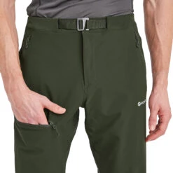 Montane Tenacity Technical Softshell Trousers -Outdoor Essentials Shop MTYPROAK TENACITY PANTS REG LEG OAK GREEN 6