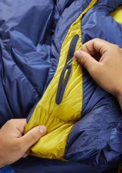 Rab Neutrino 200 Ultralight Down Sleeping Bag -Outdoor Essentials Shop NEUTRINO 200 NIGHTFALL BLUE QSM 89 NFB 10