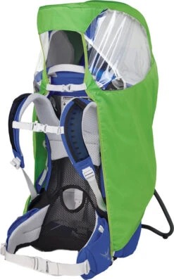 Osprey Poco Child Carrier Backpack -Outdoor Essentials Shop Poco Raincover S20 SideBack Electric Lime1