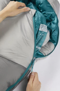 Rab Women's Solar Ultra 3 Lightweight Sleeping Bag -Outdoor Essentials Shop SOLAR ULTRA 3 WMNS DARK PEWTER QSS 02 DPW 09