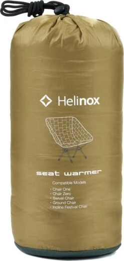 Helinox Quilted Seat Warmer Chair Cover -Outdoor Essentials Shop SeatWarmerForChairOne CoyoteFG 82000px