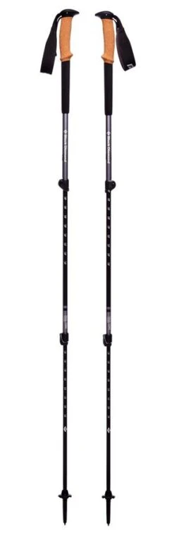 Black Diamond Trail Cork Adjustable Trekking Poles -Outdoor Essentials Shop TRAIL CORK TREK POLES GRANITE 1