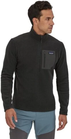 Patagonia R1 Air Zip-Neck Fleece Jacket -Outdoor Essentials Shop WBF21 40245 BLK MK1 1