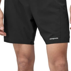 Patagonia Strider Pro 7" Running Shorts -Outdoor Essentials Shop WBS23 24668 BLK GNLLOGO