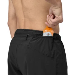 Patagonia Strider Pro 7" Running Shorts -Outdoor Essentials Shop WBS23 24668 BLK GNLPKT