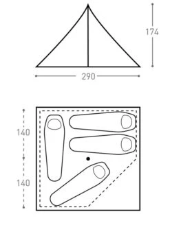 Bach WickiUp 4 Ultralight Backpacking Tipi Tent -Outdoor Essentials Shop WICKIUP442829797010Ccopy