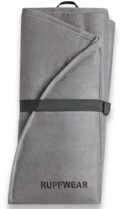 Ruffwear Highlands Pad Portable Folding Dog Bed -Outdoor Essentials Shop Web 10501 Highlands Pad Cloudburst Gray Folded