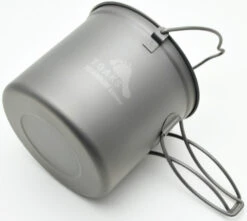 Titanium Pot + Bail Handle Ultralight Camping Cookware -Outdoor Essentials Shop c9ecc5a2 541c 4627 bf76 d1aee850e762POT 1100 BH 03