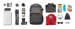 Lowepro Fastpack Pro AW III Camera Backpack -Outdoor Essentials Shop camera backpack lowepro fastpack pro bp 250 aw iii lp37331 pww flatlay a rgb