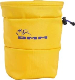 DMM Tube Rock Climbing Chalk Bag -Outdoor Essentials Shop cb31ye tube chalk bag yellow 1