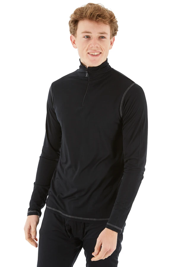 Silkspun Zip Neck L/S Baselayer Top 3 Silkspun Zip Neck L/S Baselayer Top