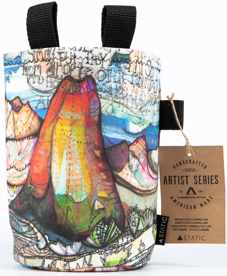 Artist Series Rock Climbing Chalk Bag 6 Artist Series Rock Climbing Chalk Bag - Image 4
