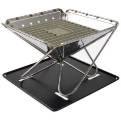 Snow Peak Fireplace Coal Bed Cast Iron Firepit Grid Plate -Outdoor Essentials Shop fk182