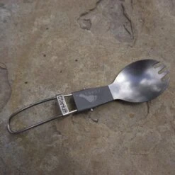 Titanium Folding Spork Ultralight Camping Cutlery -Outdoor Essentials Shop gg2215