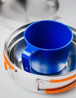 GSI Outdoors Glacier Stainless 1 Person Mess Kit Camping Cookware Set 12 GSI Outdoors Glacier Stainless 1 Person Mess Kit Camping Cookware Set -Outdoor Essentials Shop glacierstainlesssteelmessset1person4