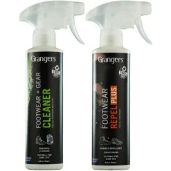 Grangers Footwear & Gear Cleaner + Footwear Repel Plus Spray-On Shoe Cleaner