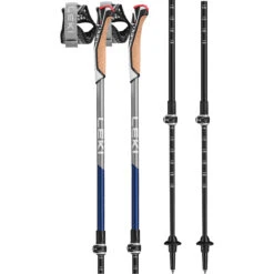 Leki Traveller Carbon Adjustable Nordic Walking Poles