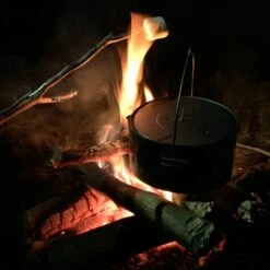 Titanium Pot + Bail Handle Ultralight Cookware -Outdoor Essentials Shop pajb311