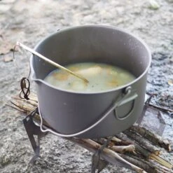 Titanium Pot + Bail Handle Ultralight Cookware -Outdoor Essentials Shop pajb314